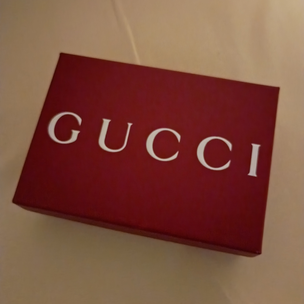 Gucci Red Luxurious Packaging with Iconic Logo